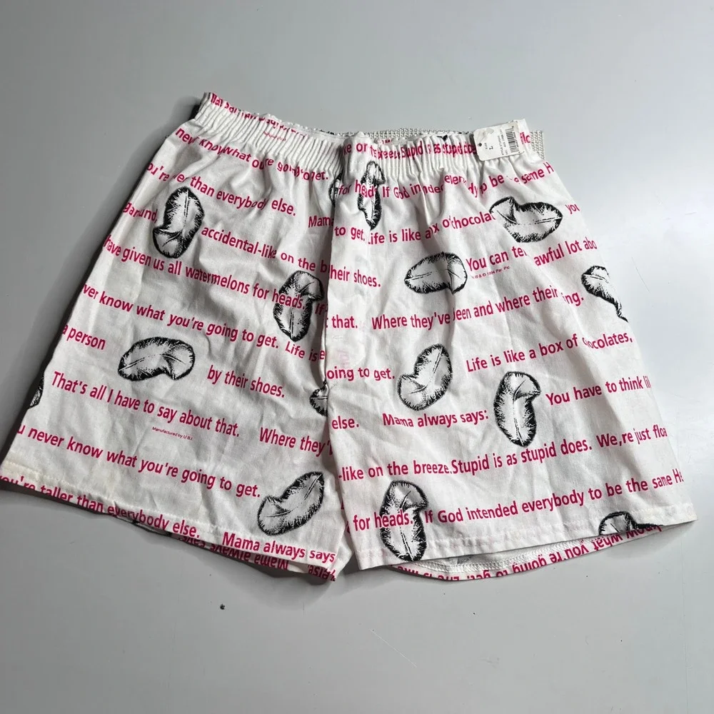Vintage‎ 1994 Forrest Gump Boxers Too Cool Movie Promo Quotes Mens Large NWT